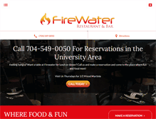Tablet Screenshot of firewatercharlotte.com